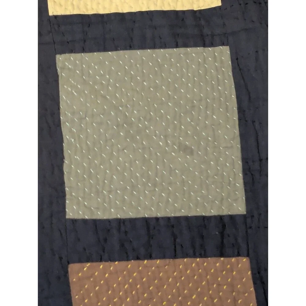Garnett Hill Cotton Linen Blend Queen Double Luxury Cabincore Cottagecore Quilt